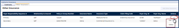 Manage Insurance Entries